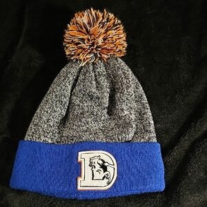 NFL Blue and Gray Beanie with Pom-Pom